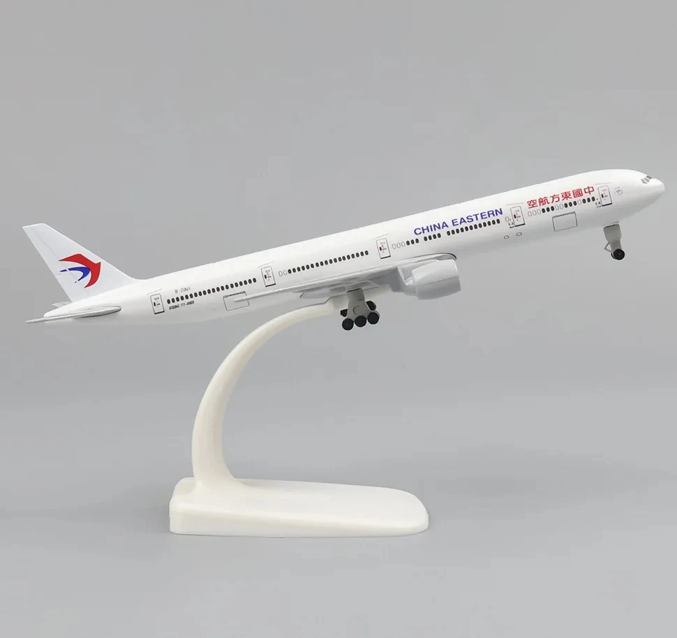 20cm 1:400 Scale Metal Airplane Model Eastern Airlines B777 Airlines Metal Aircraft Replica Alloy Material Aviation Mold Gift