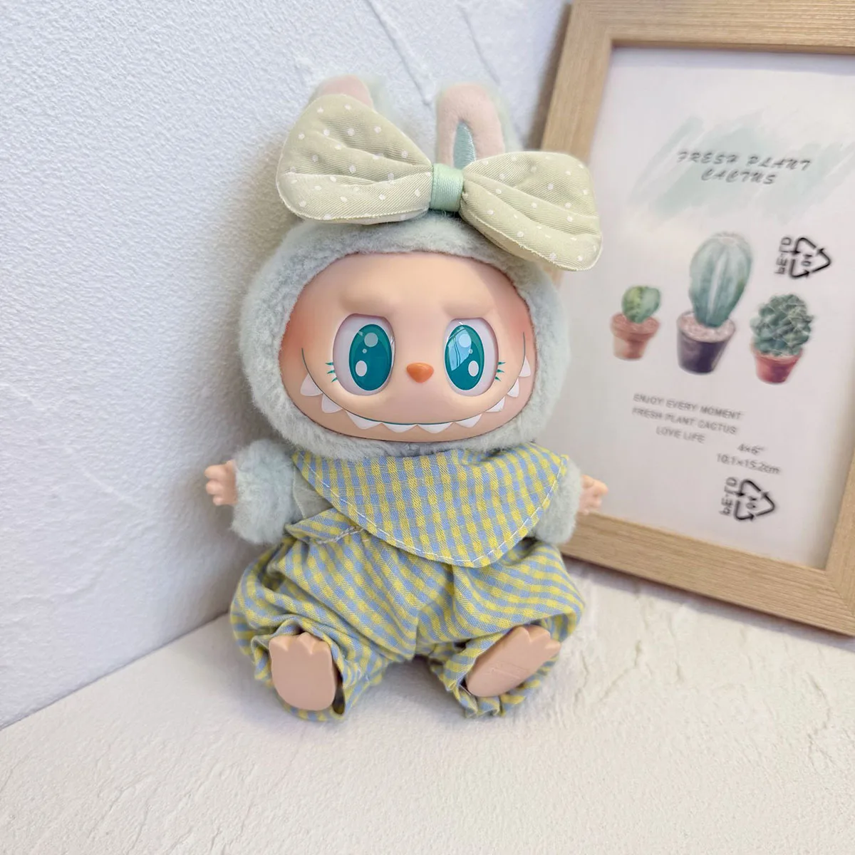 إكسسوارات ملابس الدمية الصغيرة القطيفة لدمى لابوبو، مجموعة ملابس متقلب هدية