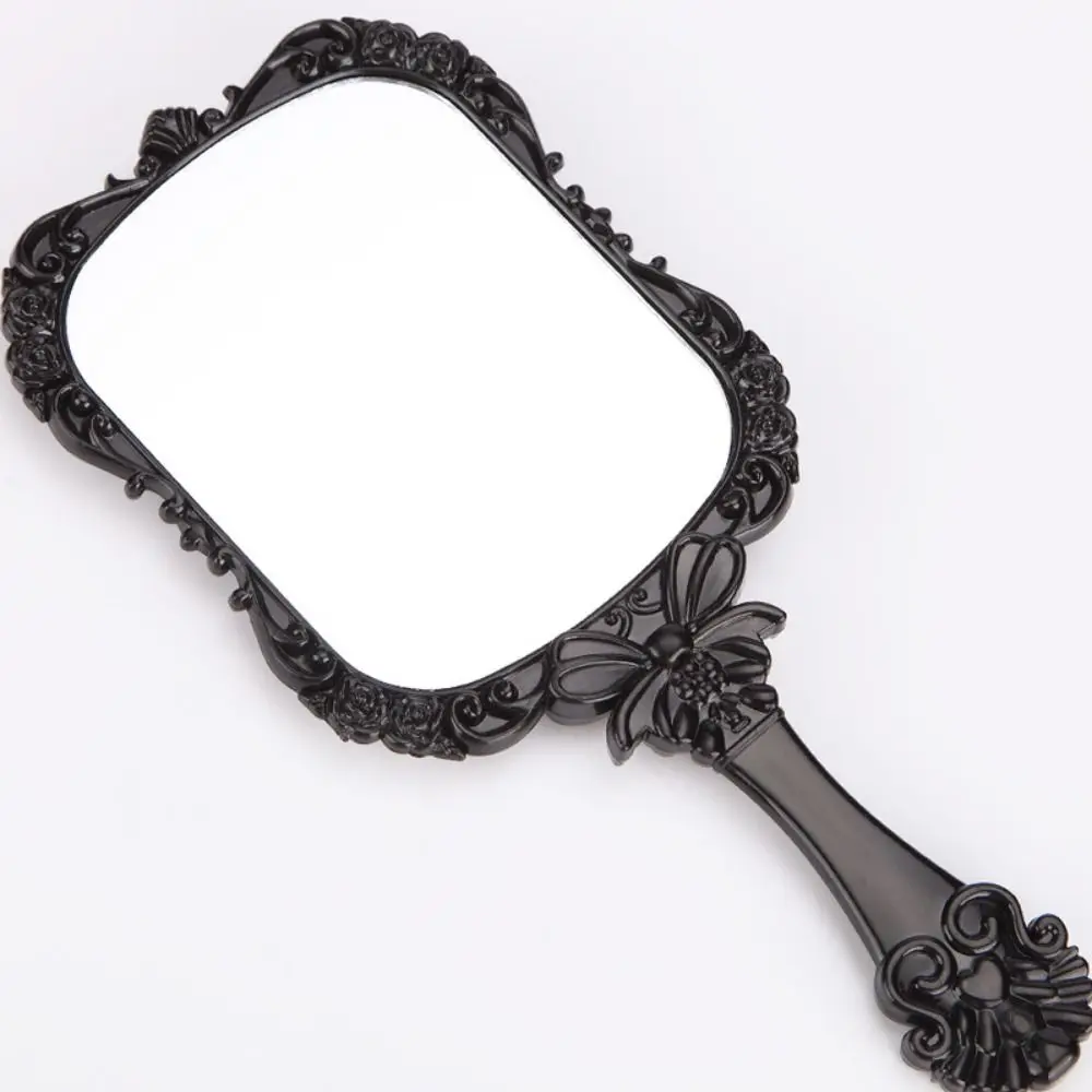 European Style Butterfly Pattern Cosmetic Mirror High-definition Square Handheld Beauty Mirror No Deformation