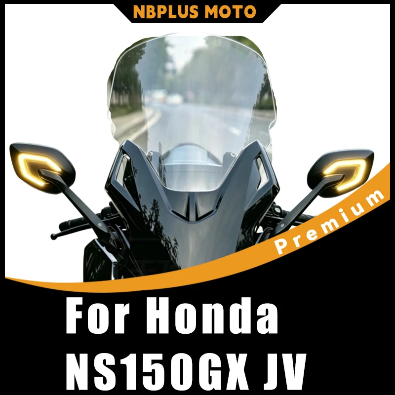 【Premium】 For Honda NS150GX JV Style Forza Front Windshield, Mirror Relocation Assembly, Tall Windscreen