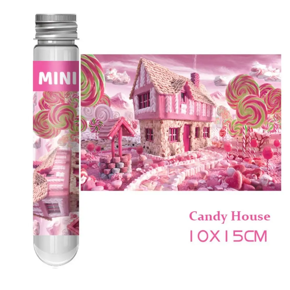 150PCS/Set Mini Test Tube Puzzle Creative Portable Decompression Educational Toy Clear Patterns Exquisite