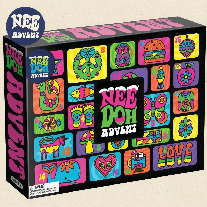 Advent Calendar Gift - Kalender Advent NeeDoh 2026 Boneka Fidget