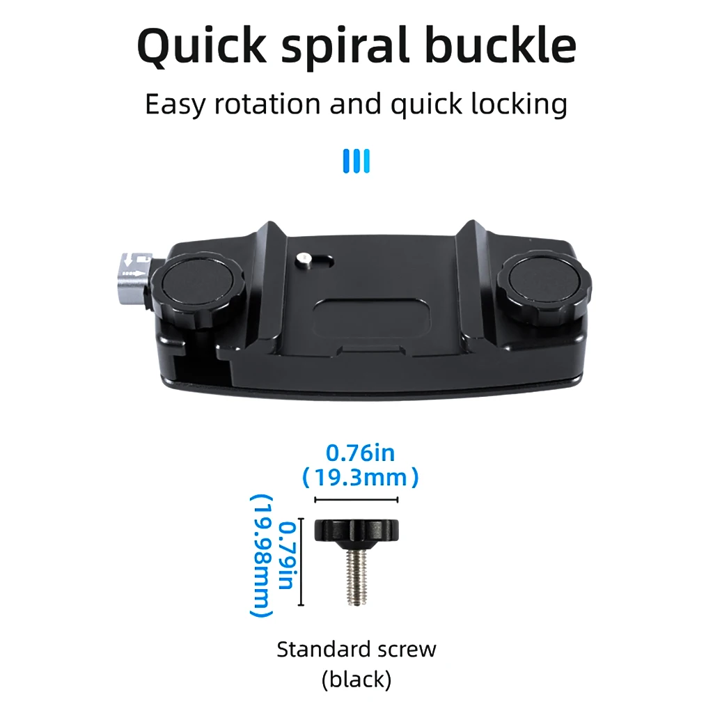 Rucksack Kamera Clip Halterung Strap Clamp Universal Quick Release Platte Für Sony Nikon Canon DSLR Kamera für GoPro 13 Insta360 X5 – Detail 9