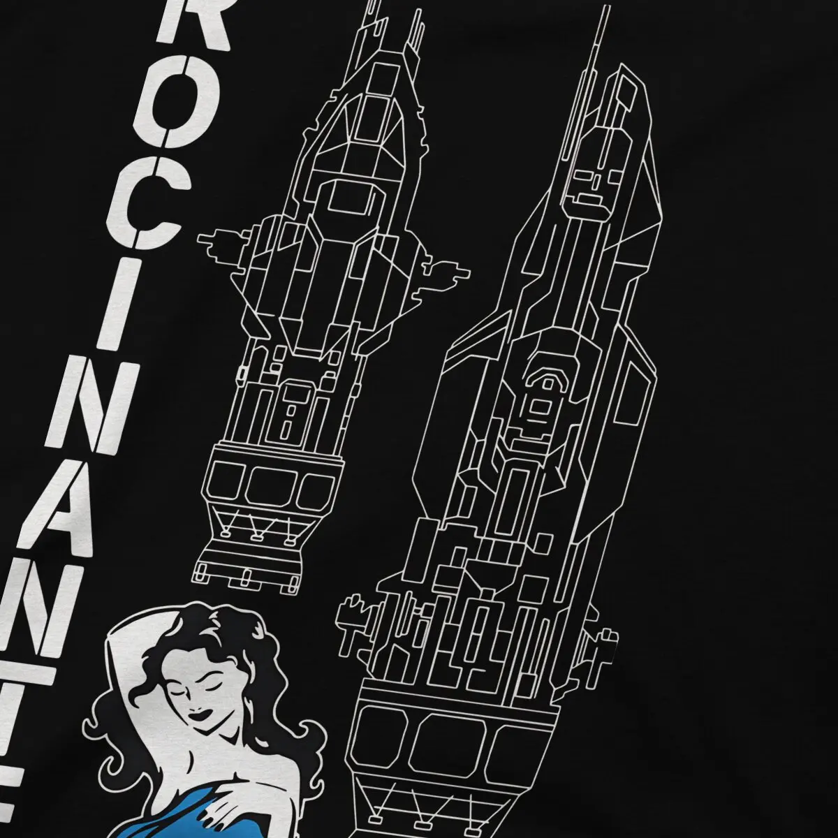 The Expanse ROCINANTE BAGUS Tshirt Graphic Men Tops Vintage Alternative Summer Polyester Short Sleeve Harajuku T Shirt