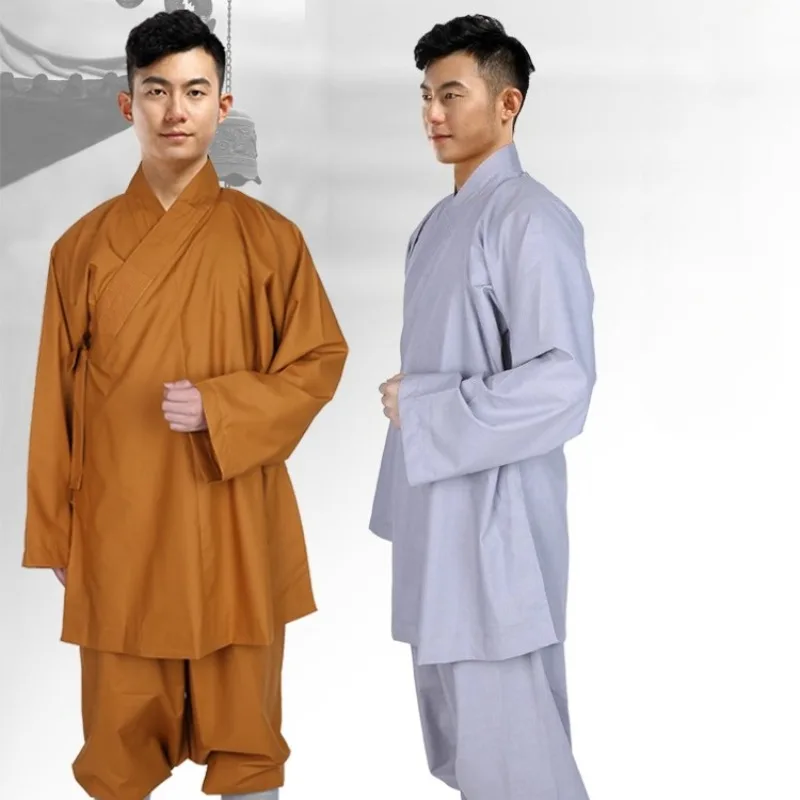 

Взрослые монахи, костюм архата, буддизм, кунг-фу, мерсеризованный хлопок, халаты монаха, исповедь, комплекты одежды для Хайцин, унисекс