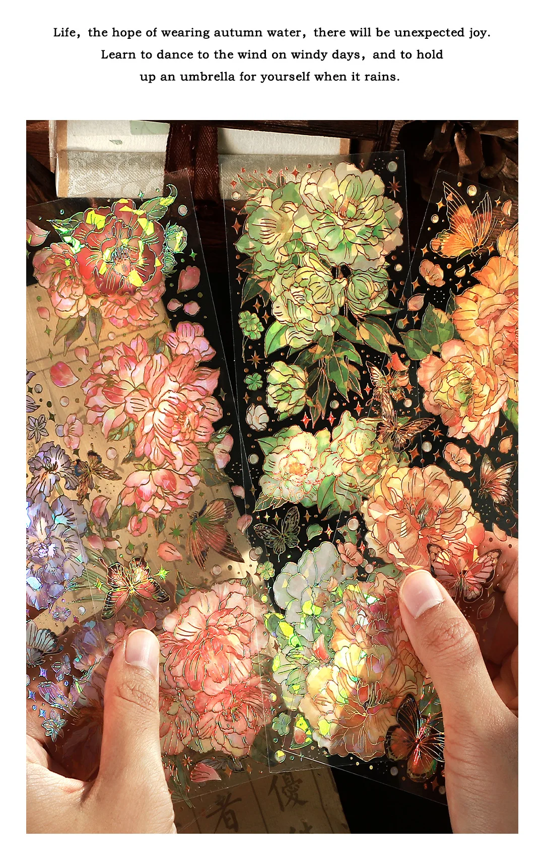 3 Vellen/Pak Laser Bronzing Huisdier Hot Stamping Kwallen Schattige Beer Hond Bloemen Transparante Decoratieve Stickers