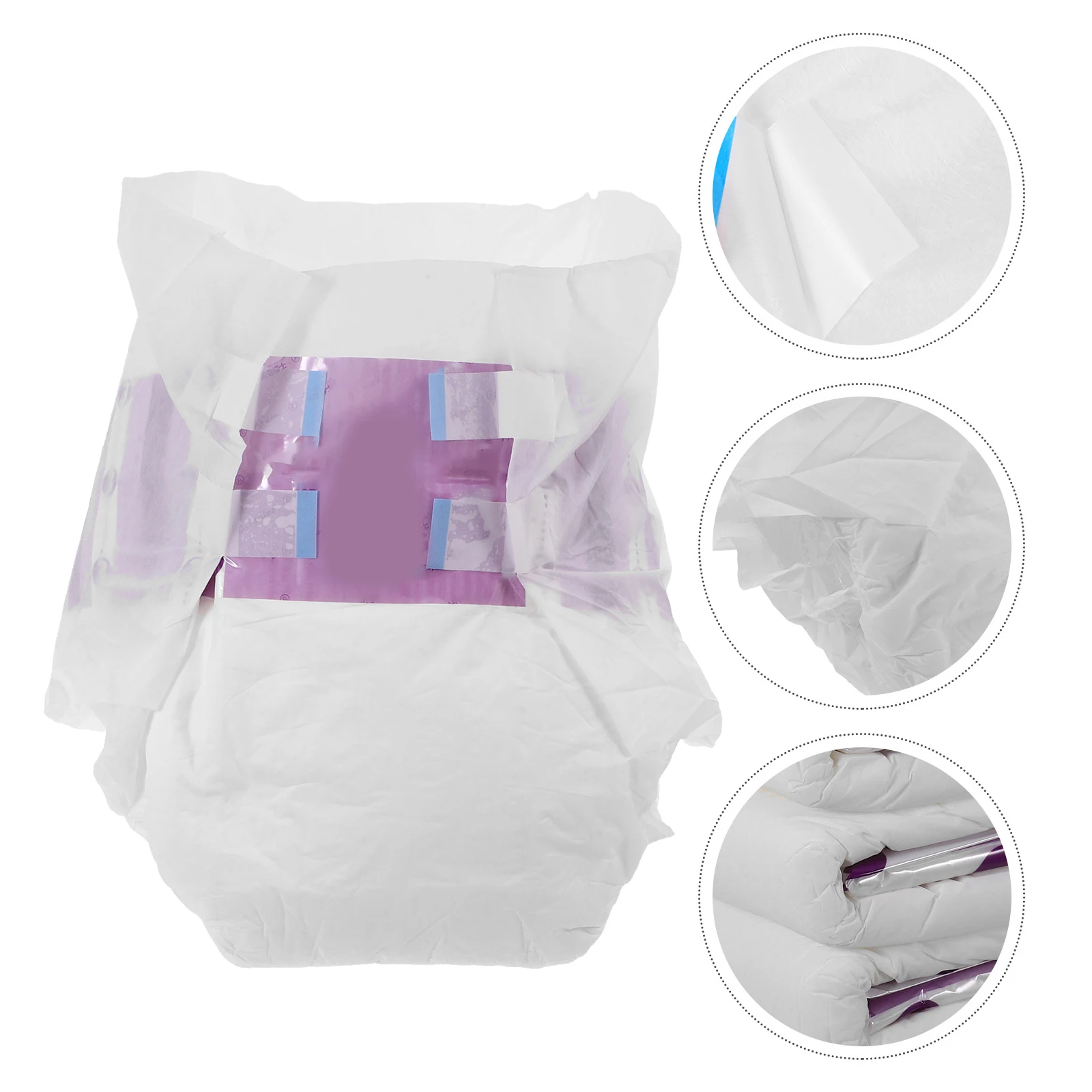 

10Pcs Adult Diaper Easy Use Soft Touch Prenatal Care Wheelchair-Bound Water-Absorbing Size Diaper Adult