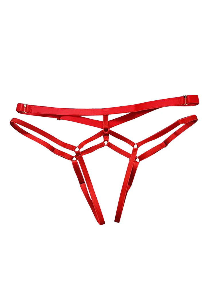 Mens Sexy Thong Solid Lingerie Thong Briefs Underwear G-string Bondage Penis Bikini Briefs Gay Men\'s Sissy Porno Underwear 18+