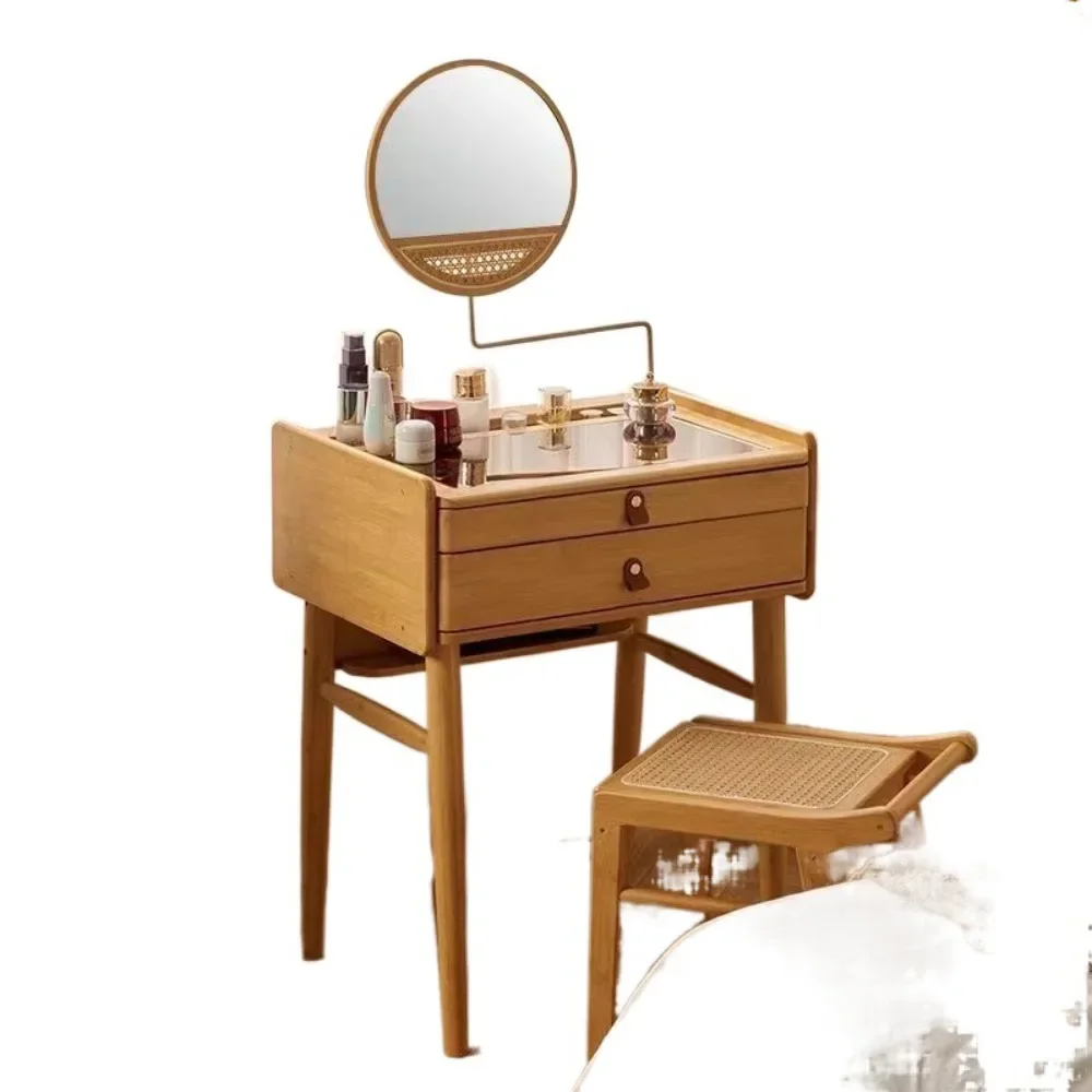 u! Japanese dressing table mini bedroom mini dressing table 60cm small apartment very narrow dressing table ins bedside