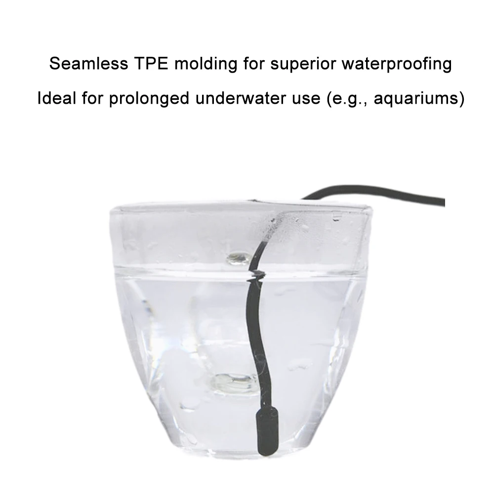 10PCS IP67 Wasserdichte Frostschutz Gummi Kopf TPE Temperatur Sensor Sonde 5K 10K 50K für Aquarium kühlschrank Gefrierschrank Kalten Raum – Detail 3