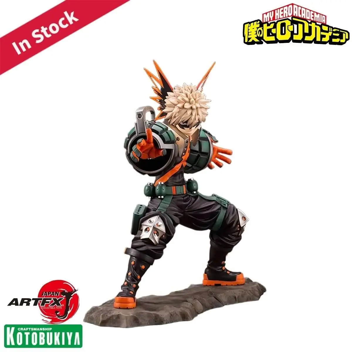 

Original Genuine Kotobukiya Prepainted ARTFX J Boku No Hero Academia Bakugo Katsuki 1/8 H=225mm Anime Character Figure Gift Toy
