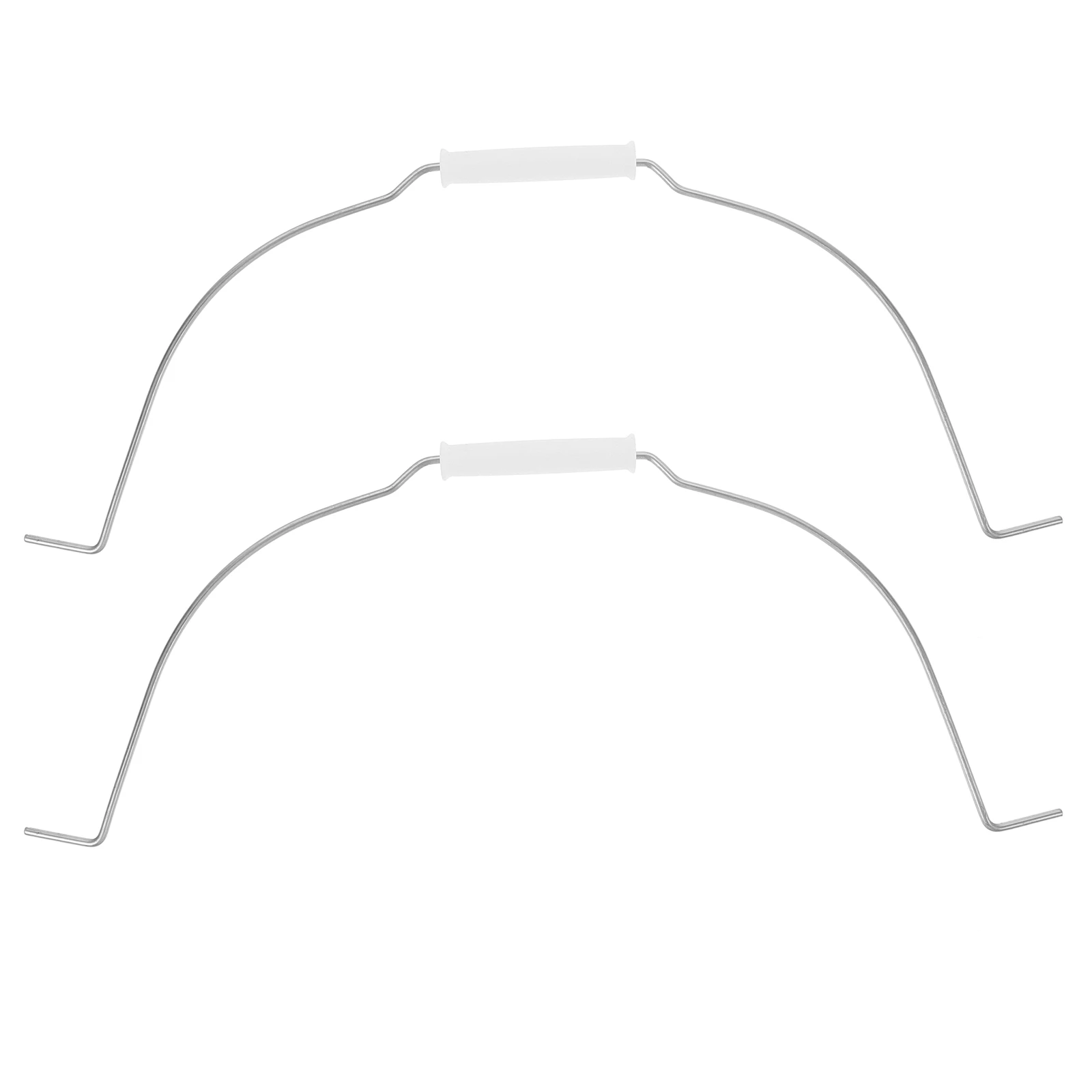 Asas de cubo de alta resistencia, mango de cubo de Metal galvanizado reforzado de repuesto para accesorios de contenedores domésticos, 2 uds.