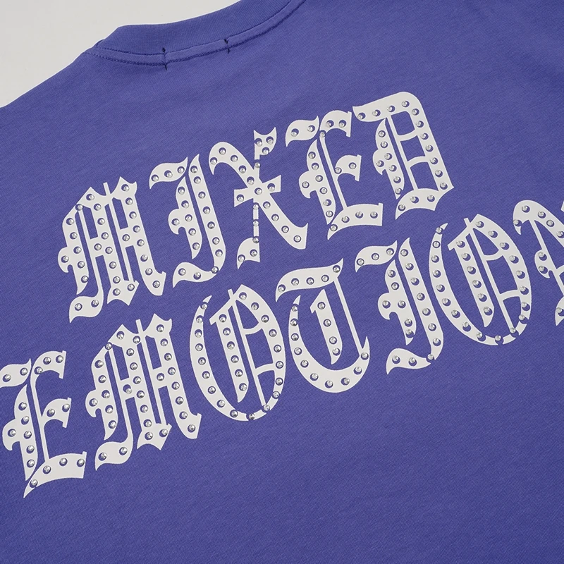 T-Shirt mit Strass-Engel-Print für Männer, Baumwoll-Grafik-T-Shirt, Retro-Punk-Urban-Streetwear, Sommer-Freizeitkleidung, Kurzarm-Oberteil – Detail 12