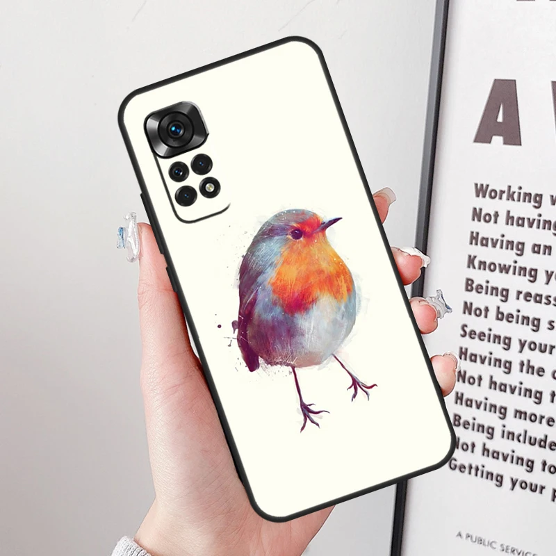 Robins Bird Case For Xiaomi Redmi Note 12 Pro 12S 11 11S 10 10S 9 9S 8 Pro Redmi 12 9C 10C 12C Cover