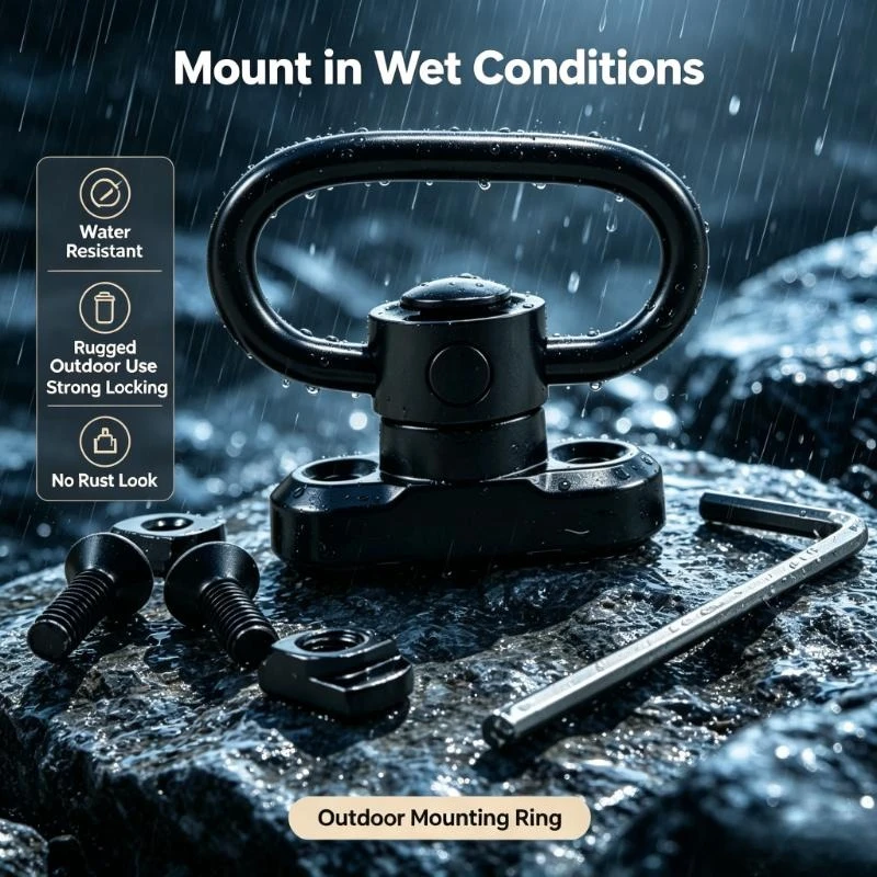 Universal Metal Qd Sling Bracket Equips Floating Swivel Loop, Smooth Mounting On Mlok Rail For Diy Model Accessory Layout
