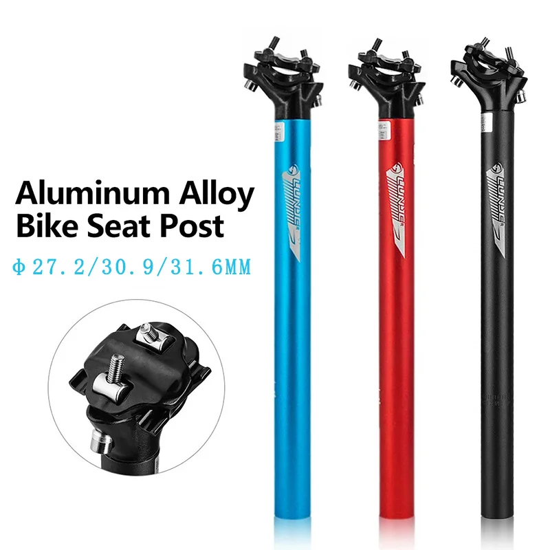 LUNJE Mountain Road sztyca rowerowa ultralekka aluminiowa MTB sztyca rowerowa rura podsiodłowa 27.2/30.9/31.6mm * 400mm części rowerowe