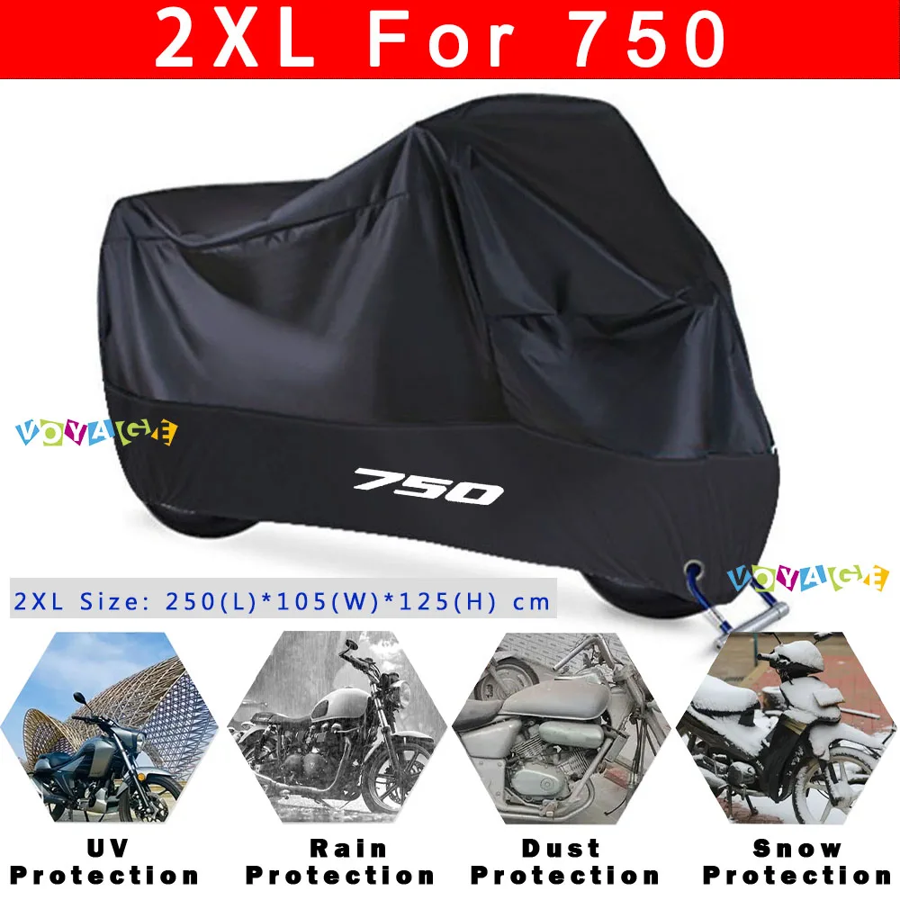 Juste de protection UV étanche pour scooter extérieur, housse de pluie anti-poussière, logo pour Honda FORZA750, FORZA 750