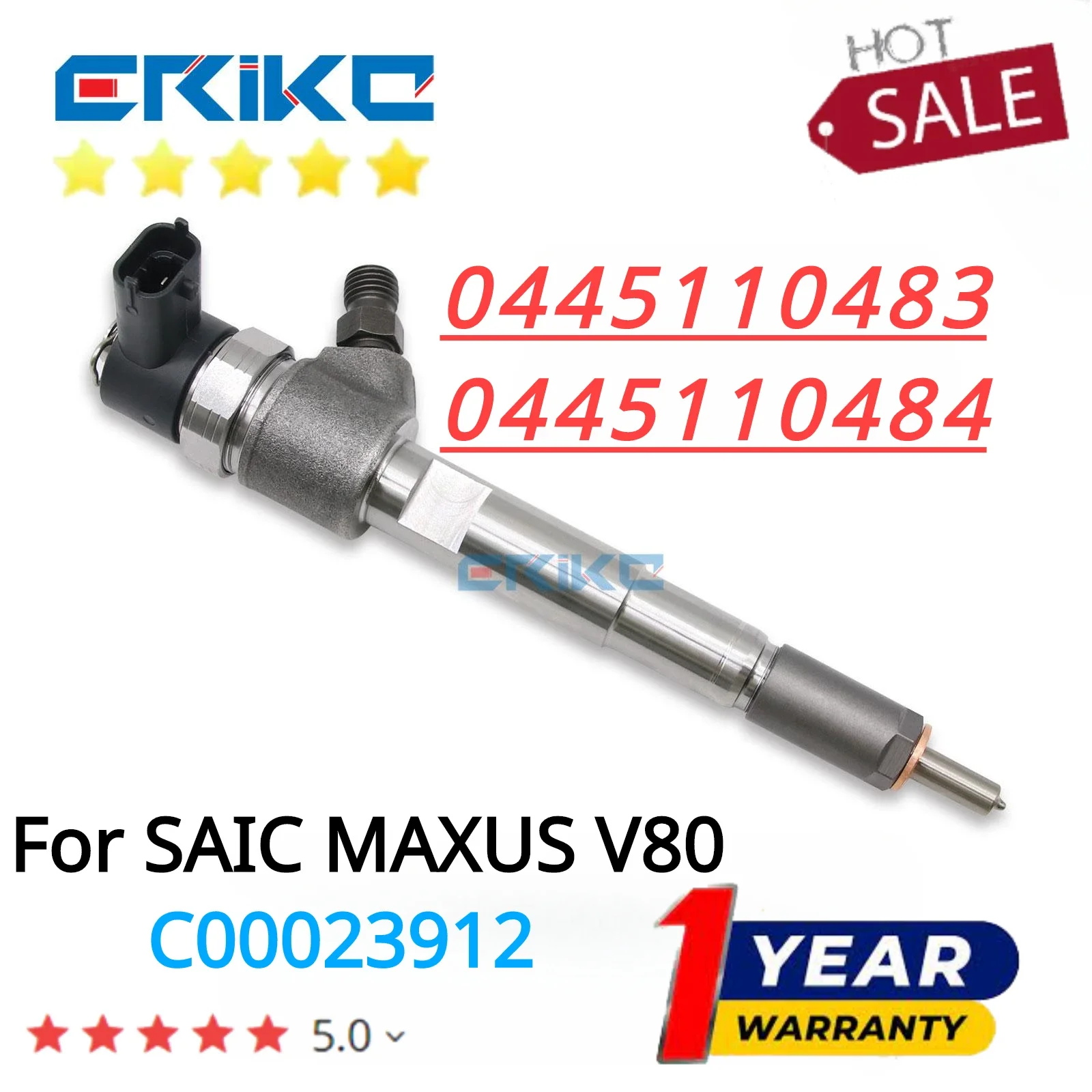 

0445110483 Diesel Fuel Injector 0445110484 Auto Engine Injection Part 0 445 110 484 For SAIC MAXUS V80 C00023912