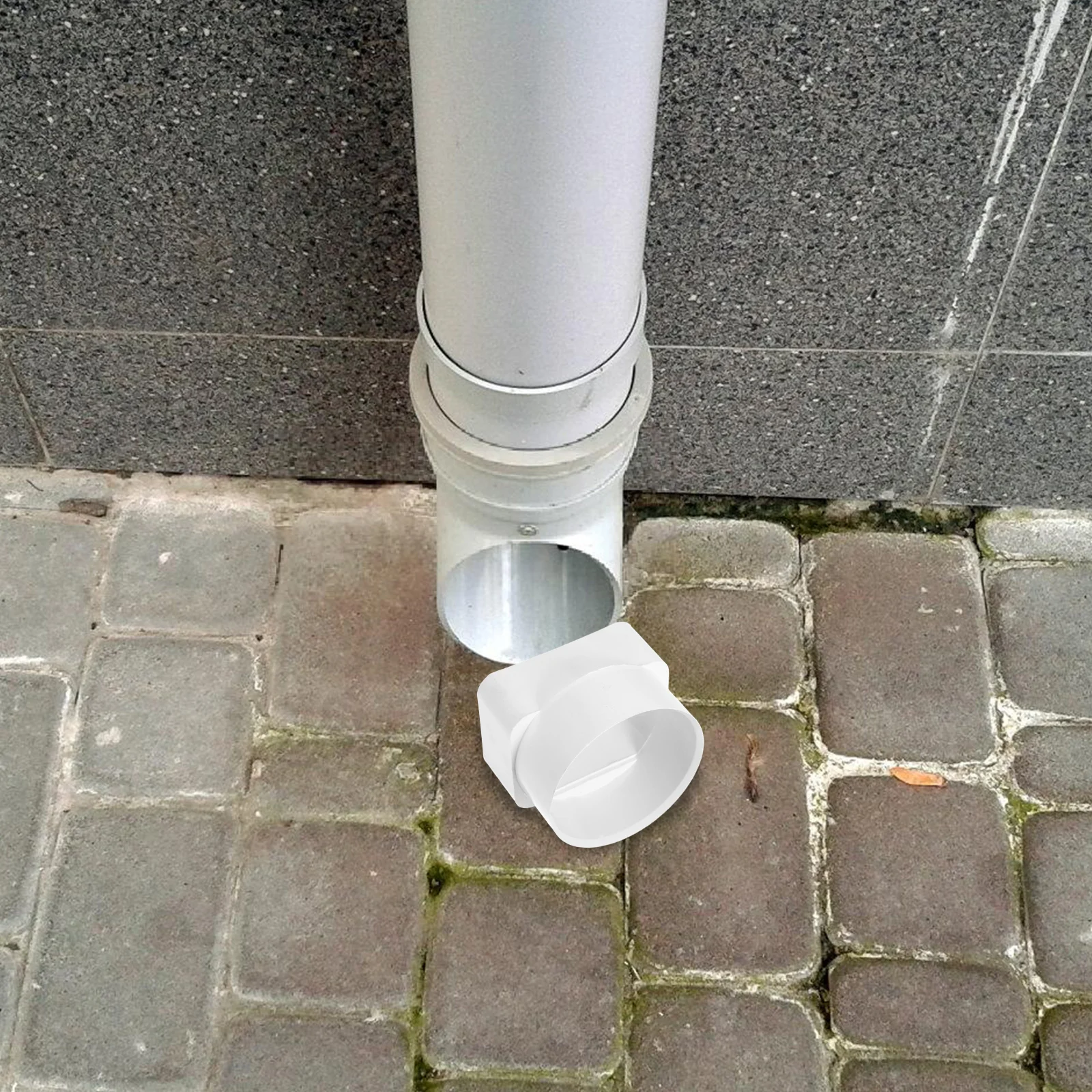 

ABS Downspout Connector Rainwater Drainage Part Outdoor Gutter Adapter Downspout Filter Gutter Kit for Shed Water Diverter