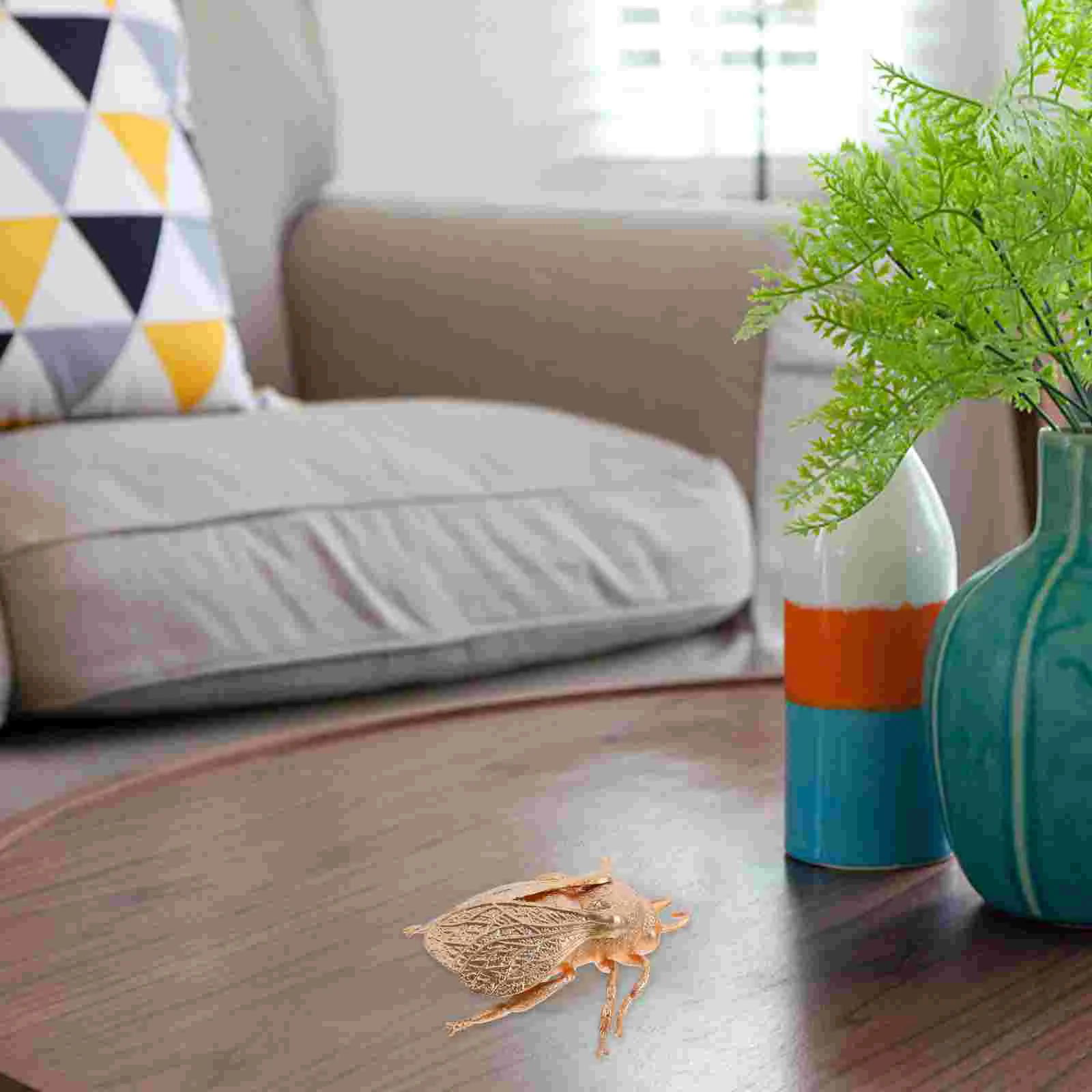 Statue d'Insectes Dorée au Miel, Décoration de Bureau