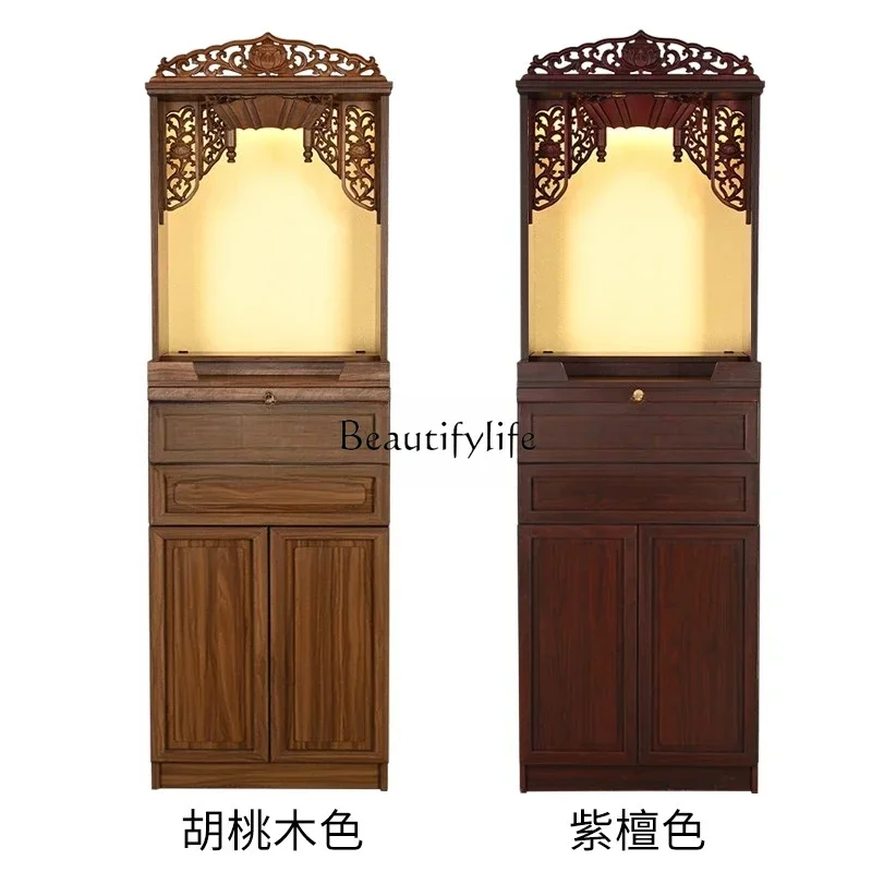 

PG45Armadio per vestiti Santuario domestico con porta Altare Guanyin God of Wealth Armadio per vestiti
