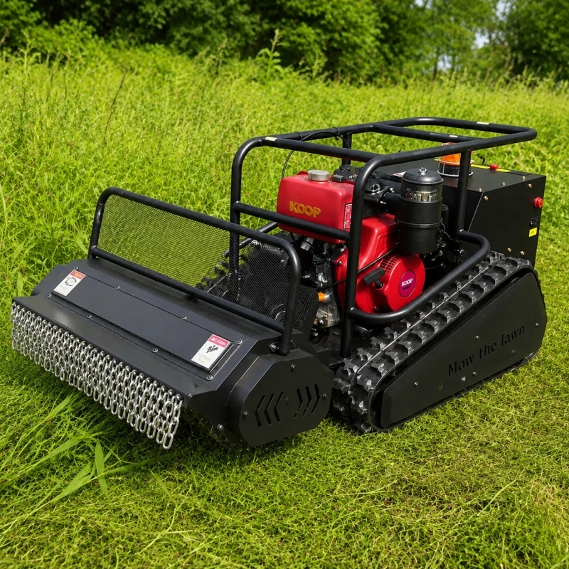 Smart Remote Start Lawn Mower 800-1200mm Cutting Width, Long Endurance Robotic Grass Cutter, Euro V Engine Garden Mower