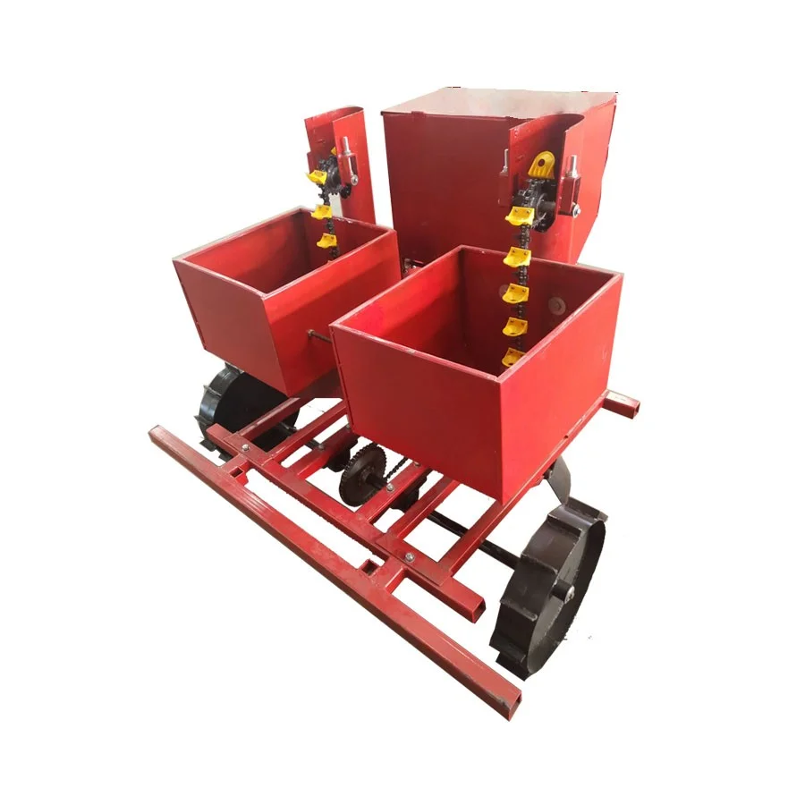 

2 row potato planter, potato seeder with fertilizer applicator