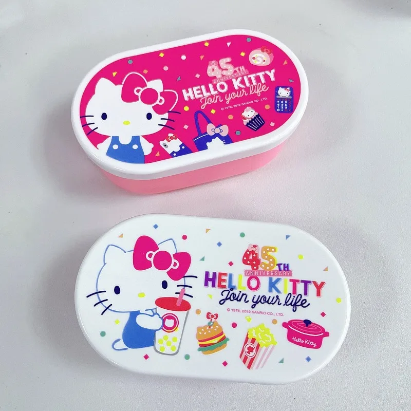 

Hello Kitty Fruit Box Cute Cartoon Meal Box Storage Portable Travel Kitchen Supplies Desktop Accessories Student Gift Wholesale