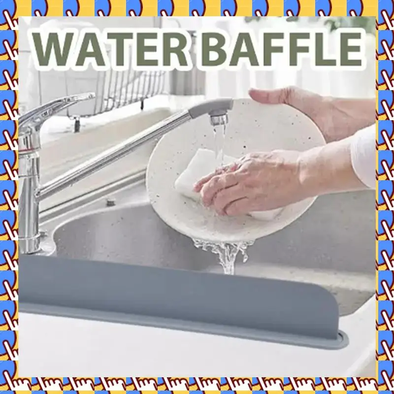 

A79I 2X многоразовая раковина, брызговик, силиконовая перегородка для воды на столешнице, предотвращающая брызги воды, доска для ванной комнаты, кухни, инструмент