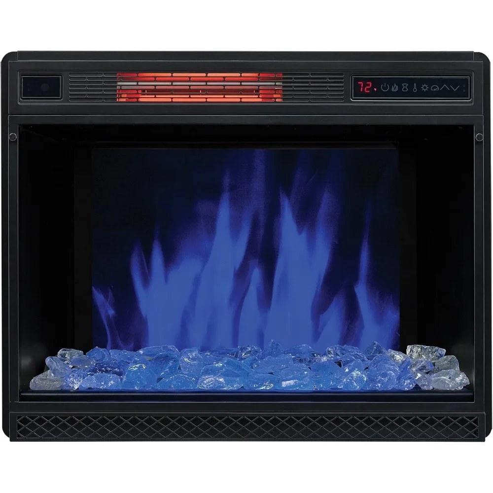 28 3D-Infrarot-Quarz-Elektrokamin-Einsatz mit Sicherheitssensor