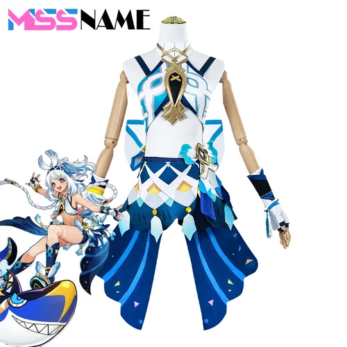 GenshinImpact Mualani 코스프레 코스튬 역할 놀이 만화 콘 원피스, 할로윈 파티 가발, 애니메이션 소품  Best5