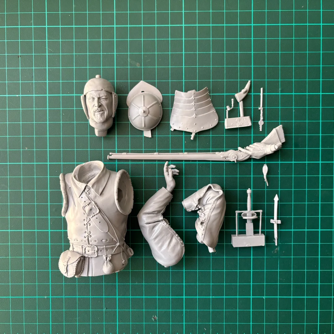 Kit de modèle non peint en résine à l'échelle 1/10, thème militaire, buste, bataille de Groler non assemblée et non peinte GK, 1648X