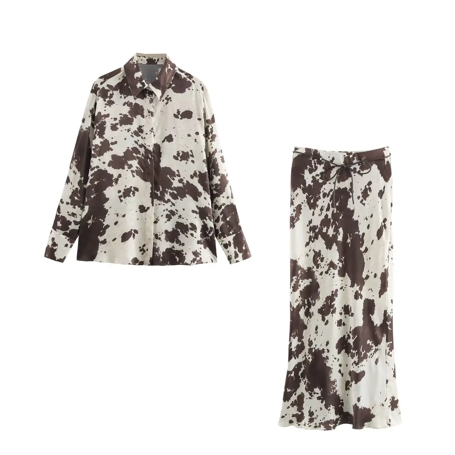 

Атласная рубашка с леопардовым принтом, женские модные рубашки большого размера с длинными рукавами, новинка 2025, летние офисные женские винтажные свободные блузки на пуговицах