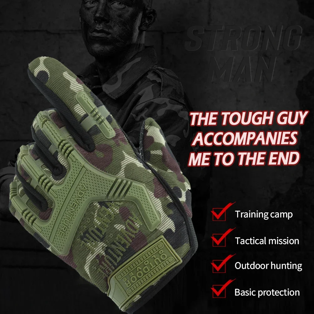 New Hard Knuckle Tactical Gloves Men Full Finger  Cycling Shooting Airsoft Combat Hunting Hiking  Gloves Outdoor