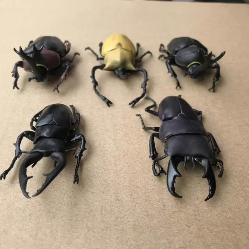 시뮬레이션 동물 그림 딱정벌레 유니콘 딱정벌레 큰 주머니 벌레 움직일 수있는 모델 조립 장난감