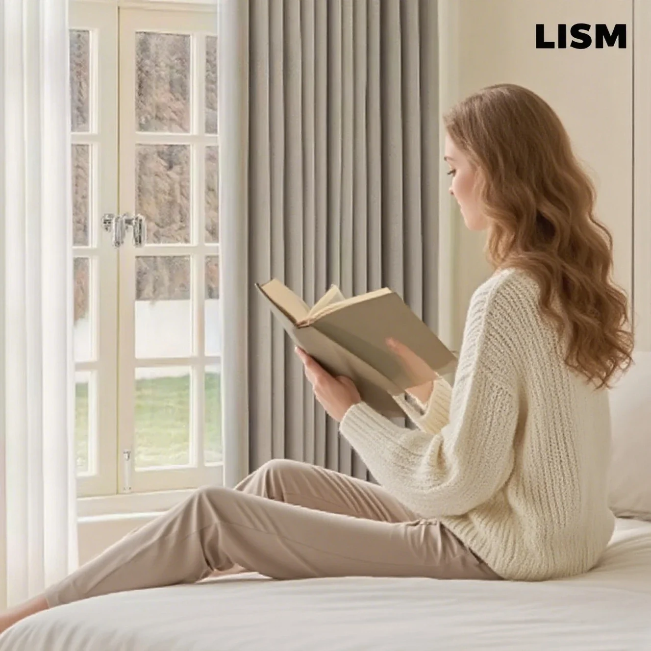 

Custom Size Linen Texture Full Blackout Curtains for Living Room Bedroom Dining Linen Waterproof Fabric Window Luxury Decor