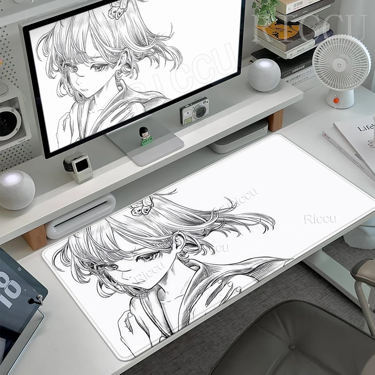 Anime Figure Minimalist Mousepad Extended Computer Gaming Offices Accessories Gamer Professional