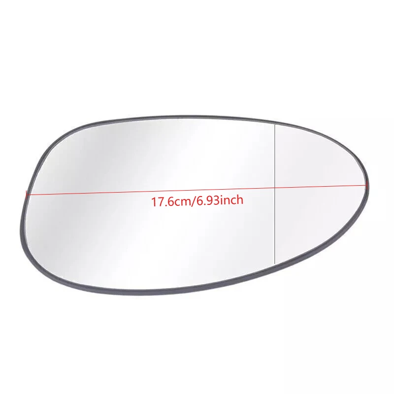 Car Wing Heated Mirror Glass Rearview Mirror Left & Right White & Blue for BMW 3 Series E90 2006-2008 OEM51167145267 51167145268