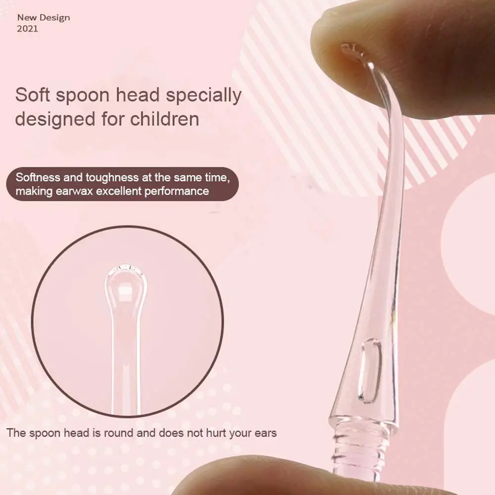 Ear Care Tools Ear Curette Stainless Steel Baby Ear Wax Removal Tool Flashlight Earpick Luminous Ear Tweezers Ear Wax Remover