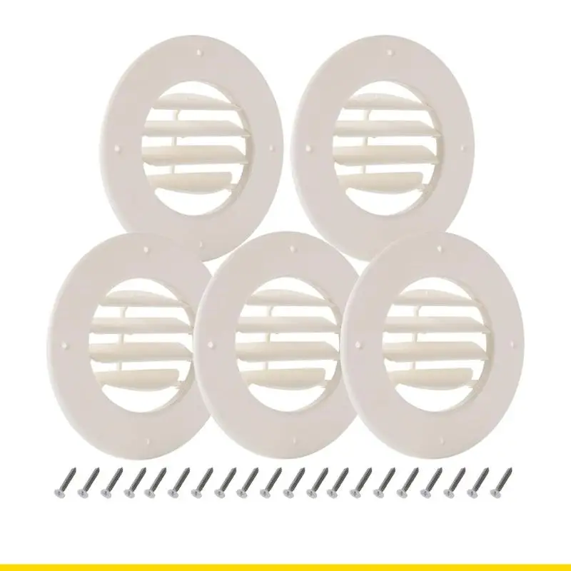 SZCH 5Pcs Recreational Ventilation Covers With Louvered Design For Enhanced