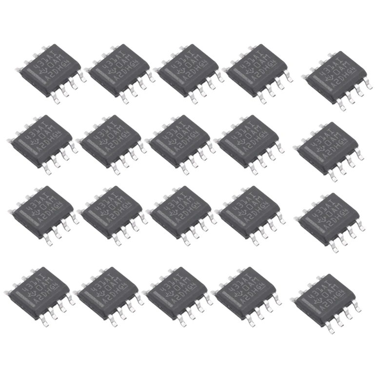 FUFU 20PCS TL431AIDR 431AI SOP8 Chip Adjustable Precision Shunt Voltage Regulator