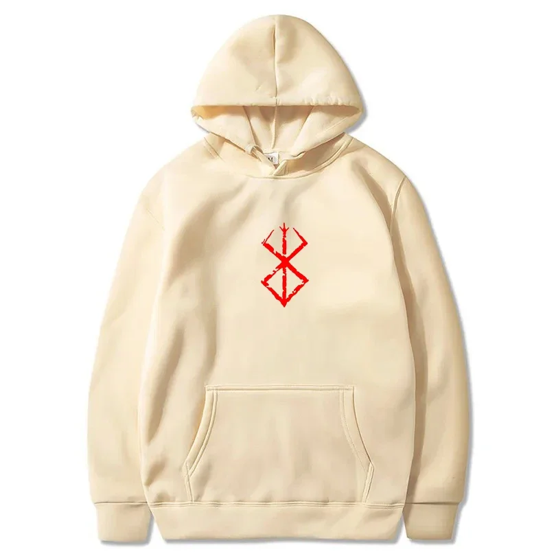 

Hoodie Men Berserk Print Graphic Sweatshirt Pullover Harajuku Hip Hop Loose Men/Women Streetwear Tops Oversized