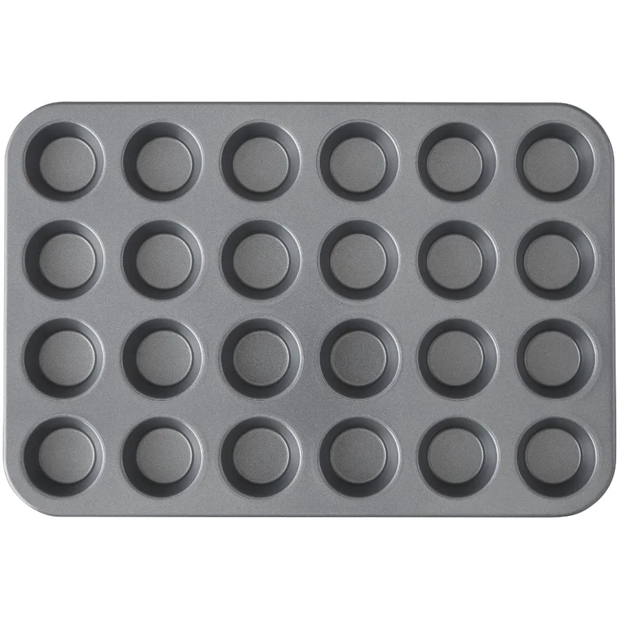 

Everyday Non-Stick 24-Cup Mini Muffin Pan Cupcake Tin 14.65" x 9.9" x 0.8" Packaging May Vary