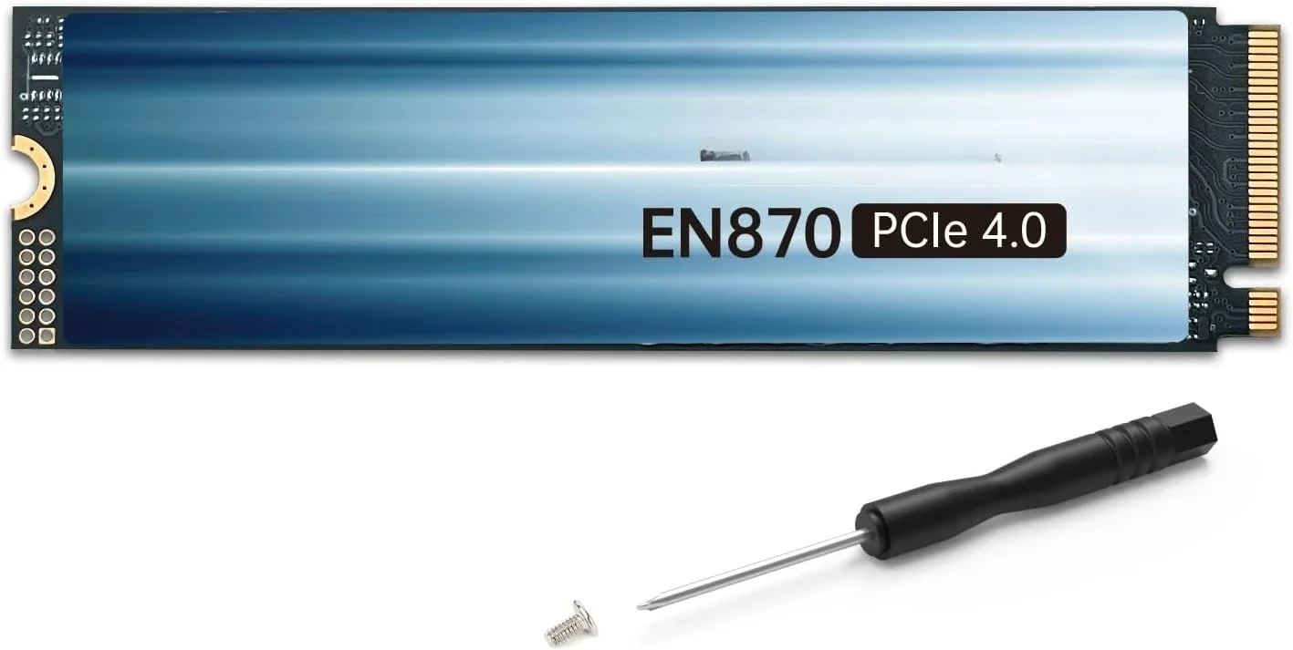 

Твердотельный накопитель NVMe M.2 2280 PCIe Gen4 x4, 4 ТБ, внутренний твердотельный накопитель — до 7300 МБ/с, 4 ТБ SSD PS5 SLC Cache, совместимость с PS5 (EN870)