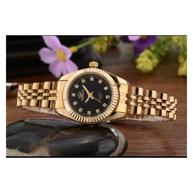 CHENXI Brand Girl Watch Women Fashion Casual Quartz Watches Ladies Gloden Stainless Steel Female Gifts Clock Wristwatch