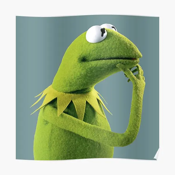 Настенный постер Kermit Thinks Muppet Show, забавная картина, художественная роспись, Декор, живопись, Декор, комната, печать, современный винтажный дом, без рамки