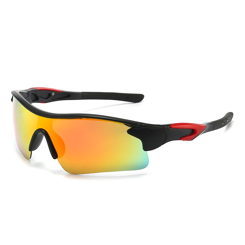 2024 New Colorful Bicycle Riding Glasses One-piece Sunglasses Men Europe And The United States Outdoor Sports Polarizing Sunglas