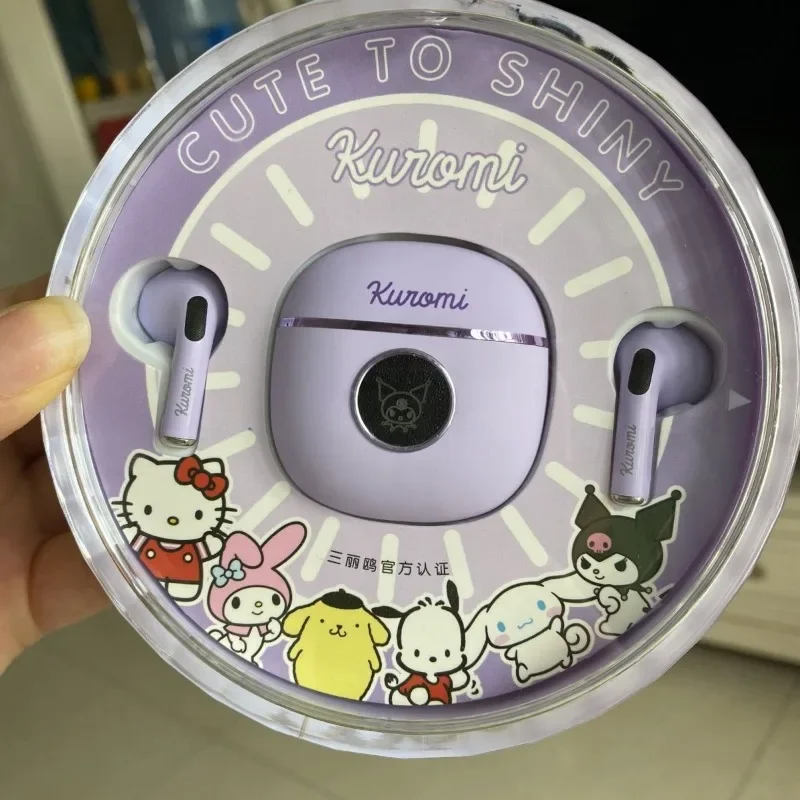 

New Sanrio Kuromi Cinnamoroll Anime Cartoon Cute Kawaii Style Girls Boys Wireless In-Ear Touch Bluetooth Headphones Wholesale