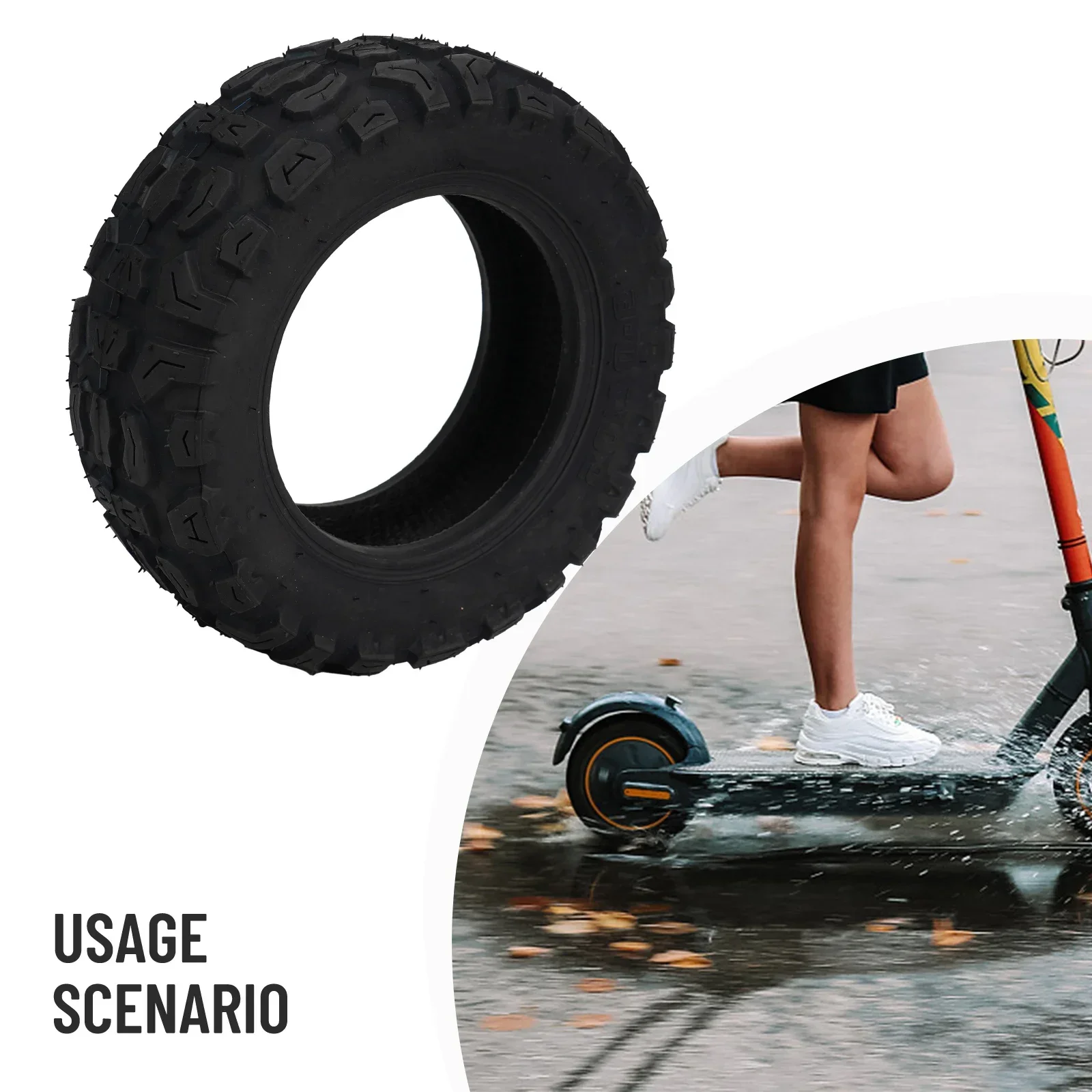 

High Quality Tubeless Tire Solid Tire Vacuum Tyre Anti-skid Black For Balance Car For Electric Scooter Off-road Tyre