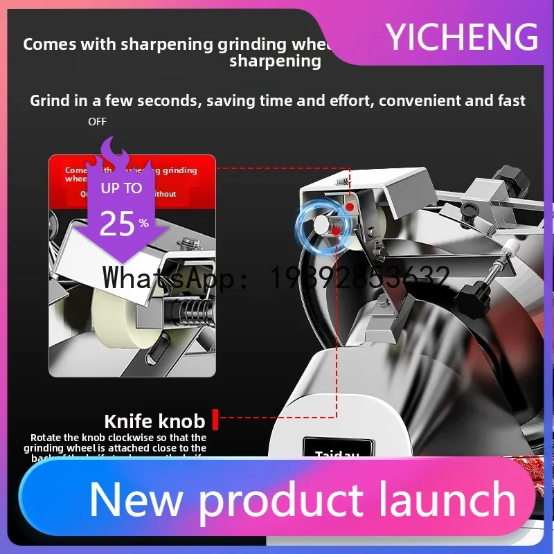 

H5 automatic meat planer commercial meat cutter fat beef mutton roll frozen meat electric slicer